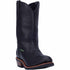 Dan Post Mens Albuquerque 12 Round Toe Black Leather Cowboy Boot