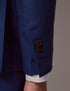 Mens Linen Suit For Beach Wedding - Summer  Slim Suit in Royal Blue