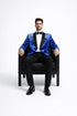 Wedding & Prom Royal Blue Rose Tuxedo Jacket – Slim Fit