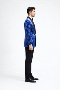 Wedding & Prom Royal Blue Rose Tuxedo Jacket – Slim Fit