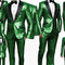 Sequin Suit - Shiny Suit - Emerald Green Suit - Metallic Fabric - Stage Tuxedo - Groom Suit Jacket + Pants