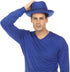 Premium Godfather Hat - Homburg Hat - Men's Homburg  Royal Blue