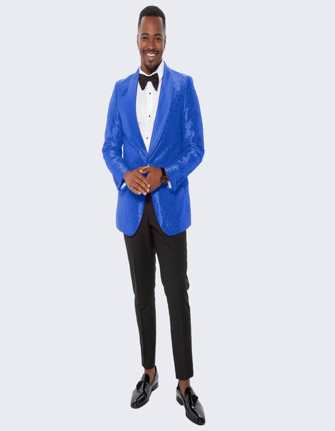 Blue Prom Suit - Blue Homecoming Single Breasted Guys Outfit