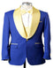 Blue Prom Suit For Men - Blue Homecoming Tuxedo  With Vest Royal