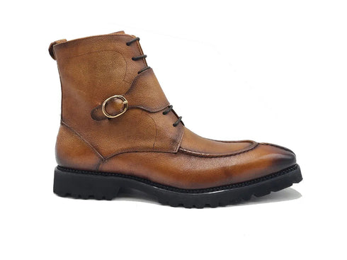 Rugged Split Toe Lace-up Boot