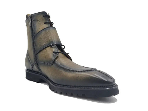 Rugged Split Toe Lace-up Boot