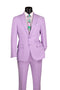 Lavender Slim Fit Men's 2 Piece Business Suit 2 Button