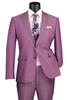 Mens Easter Suit - Jacket and Pants in Summer Color Light Purple Textured Modern Fit Light Weight