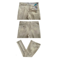 Cotton Suit - Summer Stretch Fabric - Mens Stretch Fashion Suit Beige