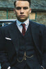 Mens Peaky Blinders Costume Michael Gray 1920s Vested Pinstripe Suit