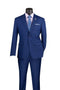 Slim Fit Men's Suit 2 Piece 2 Button in Twilight Blue