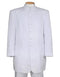 White Wedding Suit For Men - Perfect For Groom - Mens Long Mandarin Collar Tuxedo In White