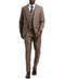 Stacy Adams - Brown 3 Piece 2 Button Plaid Peak Lapel Suit