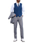 Stacy Adams - 3 Piece Suit Glen Plaid Hybrid Fit Peak Lapel in Grey