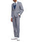 Stacy Adams - 3 Piece Suit Glen Plaid Hybrid Fit Peak Lapel in Grey