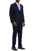 Stacy Adams - Navy 3 Piece Hybrid Fit Suit With Expandable Waist Band