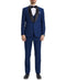 Stacy Adams - Indigo 3 Piece Hybrid Fit Tuxedo Satin Shawl Lapel