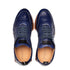 Gerardo Deerskin Sneaker Blue By Mezlan Made In Spain Brand