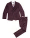 Boys Vested Basic Suit in Burgundy