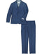 Boys Vested 2 Button Birdseye Suit in Navy