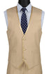 Leonardo Collection - Slim Fit Tuxedo 2 Buttons 3 Piece Beige Suit