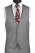 Leonardo Collection - Slim Fit Tuxedo 2 Button 3 Piece Suit Light Gray