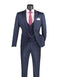 Slim Fit 3 Piece Stretch Fabric Suit in Navy