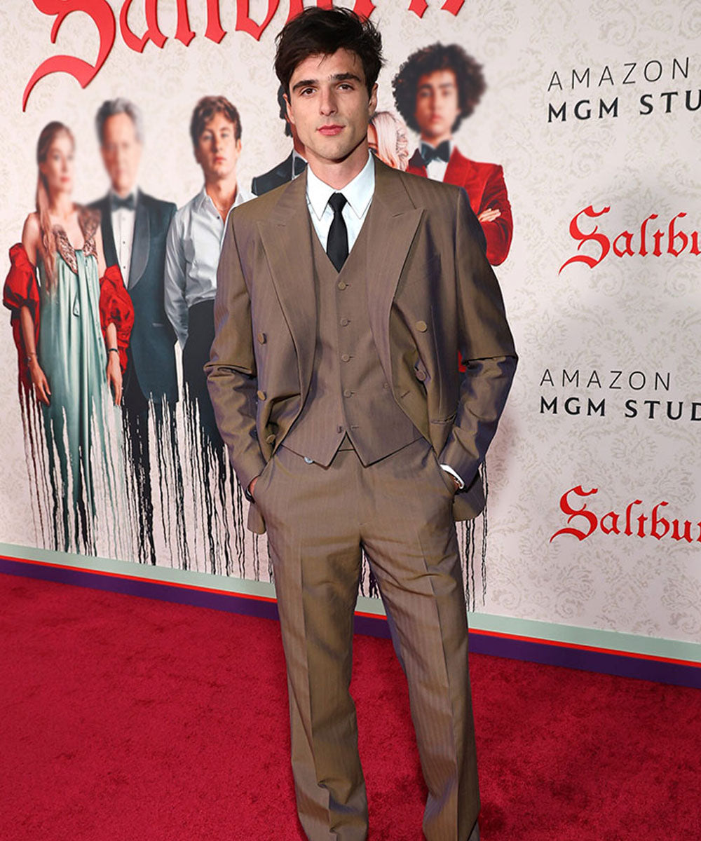 Saltburn Jacob Elordi Brown Suit – OvercoatUSA