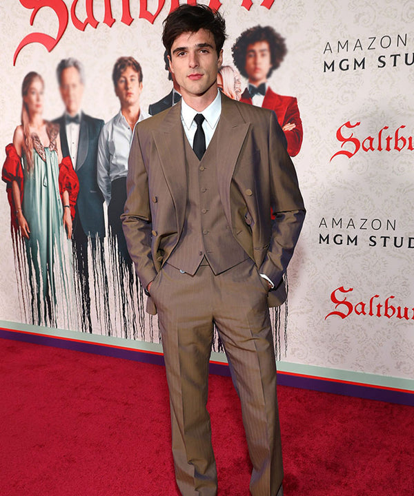 Saltburn Jacob Elordi Brown Suit