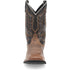 Laredo Montana Sand and Brown Leather Broad Square Toe Boots for Men