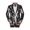 Shiny Sequin White Black Alberto Nardoni Sport Jacket