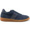 Zelli Shizzo Suede and Calfskin Signature Sneaker in Navy