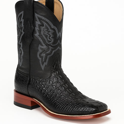 Botas Cuadrada de Cocodrilo Caiman Lomo