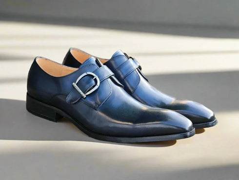 Signature Buckle Monk Strap Shoe Carrucci