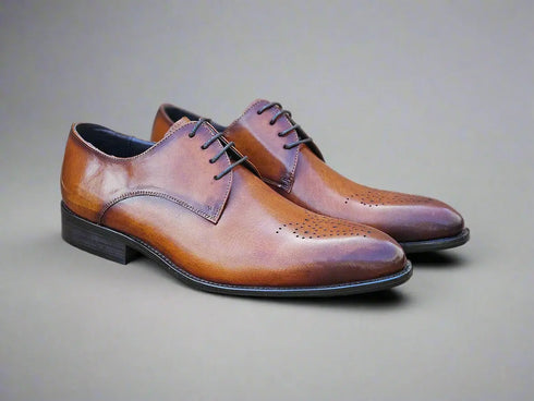 Signature Burnished Lace-up Derby Carrucci