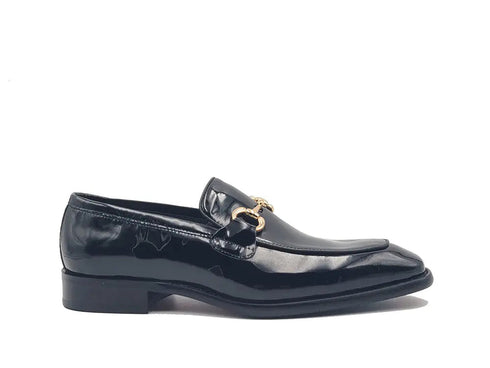 Signature Horse Bit Patent Leather Loafer