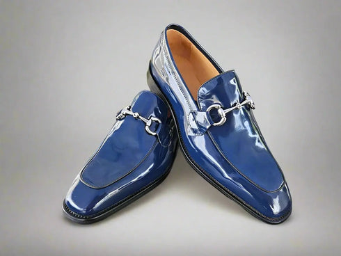 Signature Horse Bit Patent Leather Loafer Carrucci