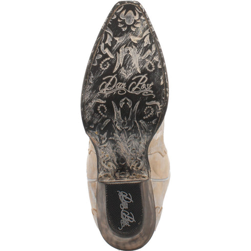 Dan Post Women Frost Bite Silver Glacial Finish 12 Snip Toe Cowboy Boot