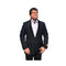 Men's Black One Button Satin Shawl Lapel Blazer - Big and Tall Blazer