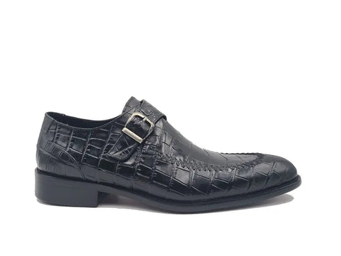 Single Monk Buckle Split Toe Loafer Carrucci