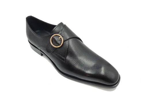 Single Monk Strap Plain Toe Shoes Carrucci