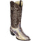 Los Altos Boots - Mens Dress Cowboy Boot - Low Priced Natural Ostrich Leg Cowboy Boots- in Natural