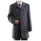 Single Breasted Gray Three-quarter Dress Coat Wool Cashmere Mens Topcoat - Mens Cashmere Overcoat