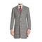 Single Breasted Notch Lapel Black-White Houndstooth overcoat