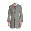 Single Breasted Notch Lapel Black-White Houndstooth overcoat