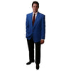 Single Breasted Two Button Solid Royal blazers Sale
