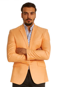 Men's Two Button Single Breasted Dylan Orange Fit Blazer