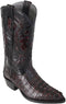 J Toe Cowboy Boots - J Toe Western Boots - Original Brown Caiman (Gator) Tail LeatherJ-Toe Boot