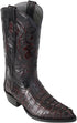 J Toe Cowboy Boots - J Toe Western Boots - Original Brown Caiman (Gator) Tail LeatherJ-Toe Boot