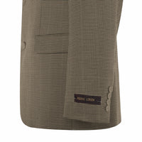 Mens 2 Button Slim Fit Light Brown Blazer